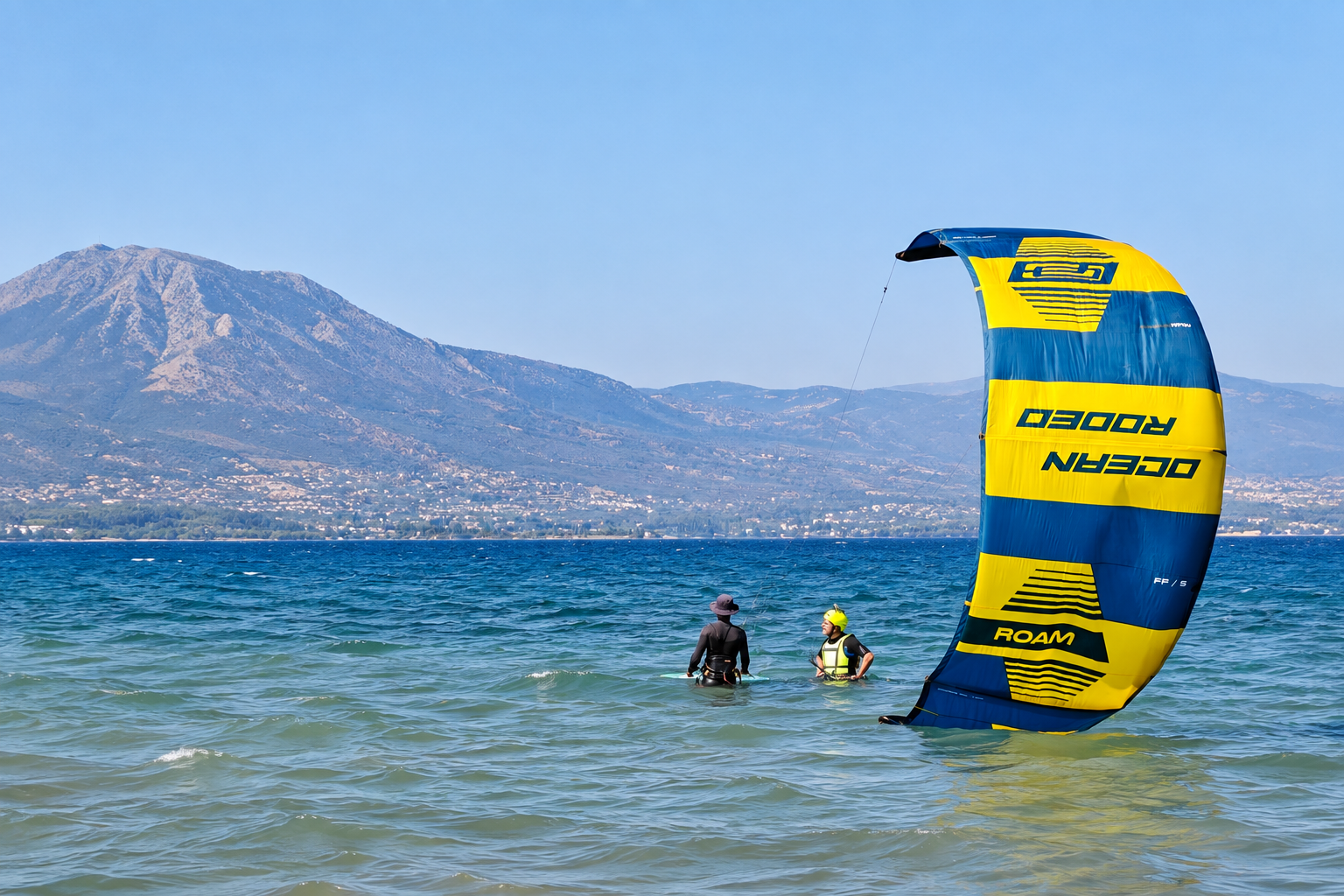 Kitesurf lessons in Oropos near Athens with KiteClub
