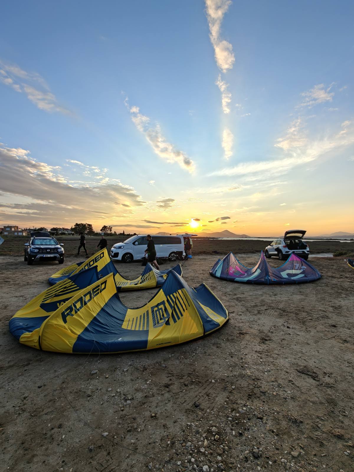 Kitesurfing in Oropos near Athens